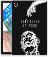 Hoesje Geschikt voor Samsung Galaxy Tab A8 2021 Siliconen Back Case Zombie met transparant zijkanten