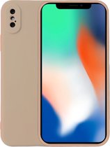 Smartphonica iPhone Xr siliconen hoesje - Beige / Back Cover
