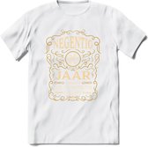 90 Jaar Legendarisch Gerijpt T-Shirt | Okergeel - Ivoor | Grappig Verjaardag Cadeau | Dames - Heren | - Wit - 3XL