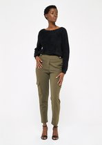 LOLALIZA Losse cargo broek - Khaki - Maat 38