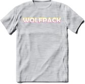 Saitama T-Shirt | Wolfpack Crypto ethereum Heren / Dames | bitcoin munt cadeau - Licht Grijs - Gemaleerd - M