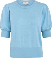 Minus Trui Liva Knit Tee Mi3939  5013 Pasific Blue Dames Maat - M