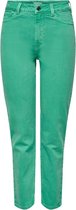 Only Jeans Onlemily  Hw Straight Ank Col Pnt 15252531 Marine Green Dames Maat - W32 X L32