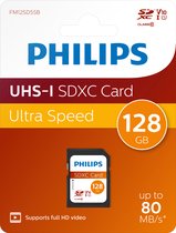 Bol.com Philips SDXC geheugenkaart 128GB - Class 10 - UHS-I U1 - FM12SD55B aanbieding