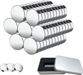 Magneten 100 Stuks 5mm x 1mm Sterke Neodymium Magneten met Opbergdoos, Mini-magneten voor Whiteboard, Magnetisch Bord, Magnetische Strips, Koelkast, Magnetron