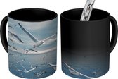 Magische Mok - Foto op Warmte Mok - Vogel - Zee - Zwerm - 350 ML