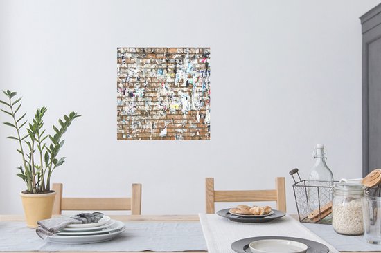 Stickers Stickers muraux - Brique - Mur - Affiche - 50x50 cm - Film adhésif