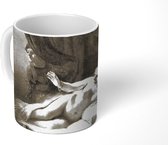 Mok - Danaë in zwart-wit - Rembrandt van Rijn - 350 ML - Beker