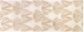 OZAIA Gangtapijt art-decostijl LYSA - Polypropyleen - 80 x 200 cm - Beige en goudkleurig L 80 cm x H 1 cm x D 200 cm