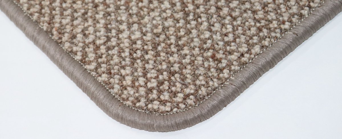 Wollen - Vloerkleed - Barbara - bruin beige - 65x177cm