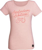 Fox Originals Amsterdam Line Bike T-shirt Roze Dames Katoen Maat L