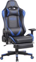 Gaming - Racing - Bureaustoel Kemi met massagefunctie, Zwart/Blauw