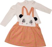 Baby Kledingset 2 delig jurk + sweater gemaakt van Welsoft anti-allergisch Panda design