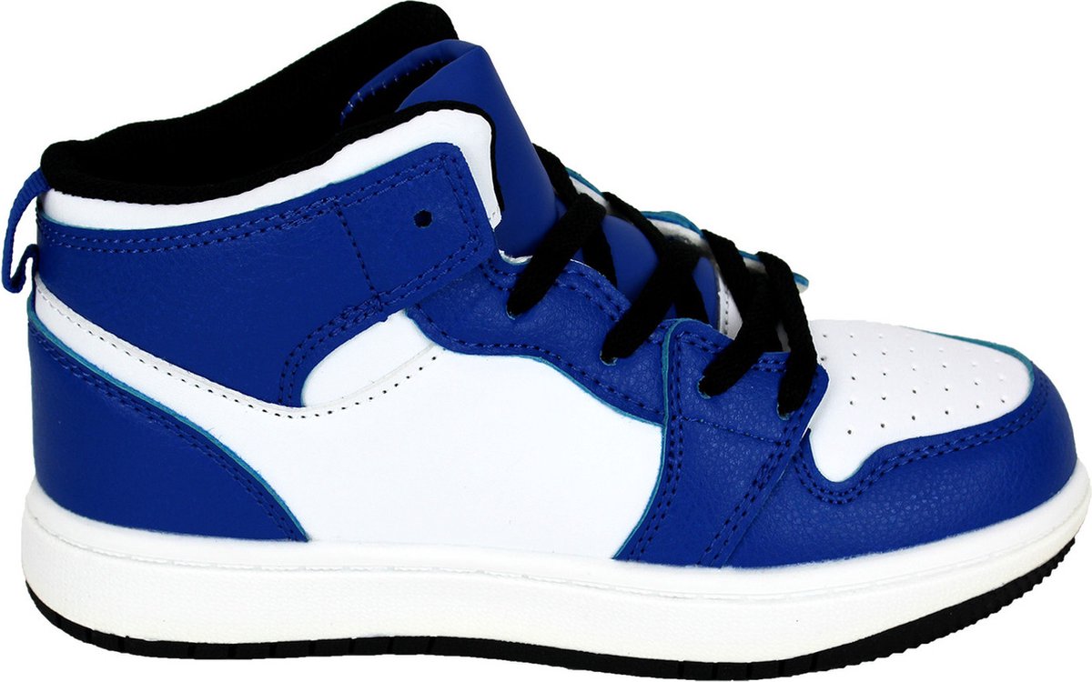 Babes & Binkies Sneakers Nino wit blauw Kids & Kind Jongens Wit
