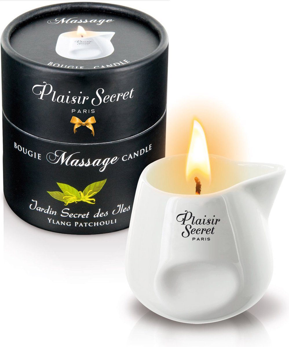 Goedkoopste Plaisirs Secrets Massagekaars Ylang Patchouli - 80 ml