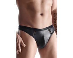 LINGERIE OUTLET Wetlook Men's Thong black 2XL