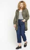 LOLALIZA Suede jas - Khaki - Maat XL