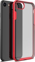 Apple iPhone SE (2020) Hoesje - Mobigear - Shockproof Serie - Hard Kunststof Backcover - Rood - Hoesje Geschikt Voor Apple iPhone SE (2020)