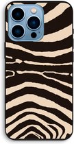Case Company® - iPhone 13 Pro hoesje - Arizona Zebra - 100% Biologisch Afbreekbaar - Duurzaam - Biodegradable Soft Case - Milieuvriendelijke Print op Achterkant - Zwarte Zijkanten - Beschermi