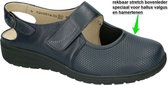 Solidus -Dames -  blauw donker - sandalen - maat 38