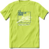 F-15 Vliegtuig T-Shirt | Unisex leger Kleding | Dames - Heren Straaljager shirt | Army F16 | Grappig bouwpakket Cadeau | - Groen - M