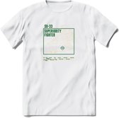 SU-33 Vliegtuig T-Shirt | Unisex leger Kleding | Dames - Heren Straaljager shirt | Army F16 | Grappig bouwpakket Cadeau | - Wit - S