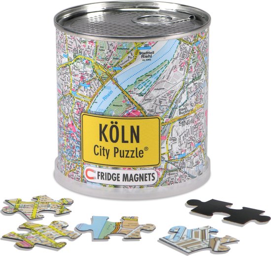 Barcelona Magnettafeln Puzzle – Magnetstadtspiel In Der Blechdose Für Städtefans