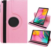 Samsung tab s6 lite hoes Licht Rose Draaibare Hoesje Case Cover tablethoes - Tab s6 lite hoes 2020 360 Hoes bookcase