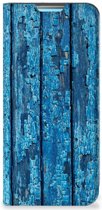 Telefoonhoesje Xiaomi Redmi 10 Magnet Case Wood Blue