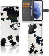 Mobiel Book Case Geschikt voor Samsung Galaxy S22 Plus GSM Hoesje Koeienvlekken