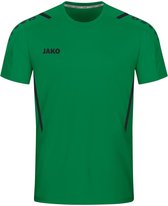 Jako Challenge Shirt Korte Mouw Heren - Sportgroen / Zwart | Maat: S