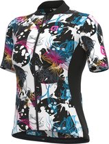 Ale Dames Fietsshirt Korte Mouwen Solid Chios - Wit - M - Valt klein