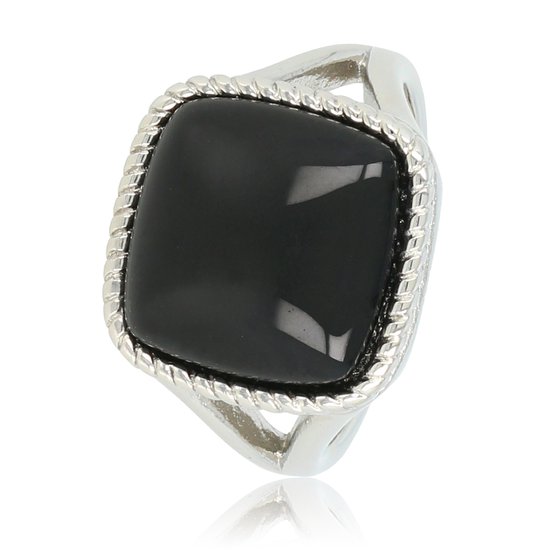 My Bendel - Ring - avec pierre précieuse d'onyx noir - My Bendel - argent avec véritable pierre précieuse d' Onyx - Avec coffret cadeau de luxe