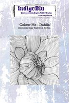 Colour Me Dahlia A6 Rubber Stamp (IND0243)