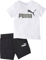 Puma Minicats Tee Short Set 845839-02, voor een jongen, Wit, T-shirt,Shorts, maat: 80