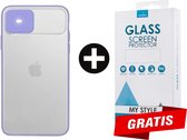 Backcase CamShield Slide Cover Camera Bescherming iPhone 6 Plus/6s Plus Paars - Gratis Screen Protector - Telefoonhoesje - Smartphonehoesje