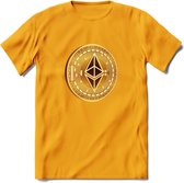 Ethereum Coin - Crypto T-Shirt Kleding Cadeau | Dames / Heren / Unisex | Bitcoin / Ethereum shirt | Grappig Verjaardag kado | BTC Tshirt Met Print | - Geel - 3XL