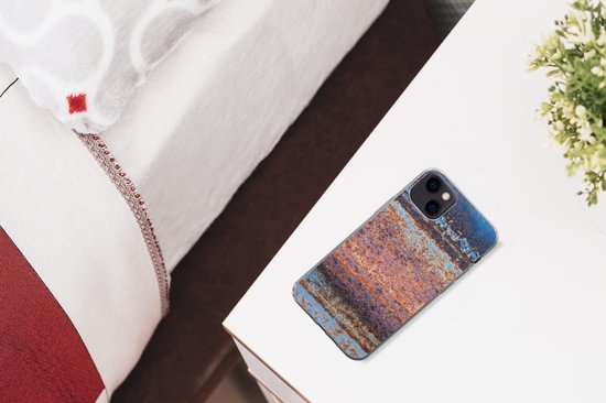 Coque iPhone 13 mini - Rouille - Fer - Plaques - Siliconen