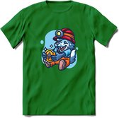 Mining Wolf - Crypto T-Shirt Kleding Cadeau | Dames / Heren / Unisex | Bitcoin / Ethereum shirt | Grappig Verjaardag kado | Tshirt Met Print  Prijs - Donker Groen - 3XL