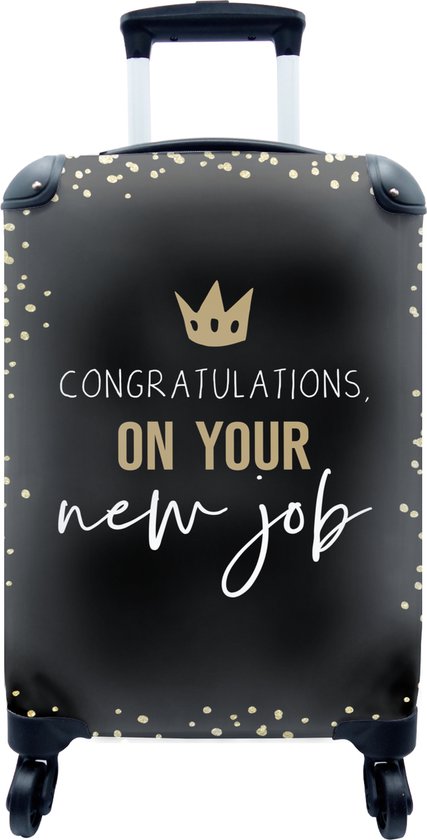 Valise - Proverbes - Félicitations pour ton nouvel emploi - Travail -  Citations -... | bol.com