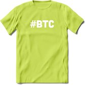 #BTC - Crypto T-Shirt Kleding Cadeau | Dames / Heren / Unisex | Bitcoin / Ethereum shirt | Grappig Verjaardag kado | BTC Tshirt Met Print | - Groen - XXL