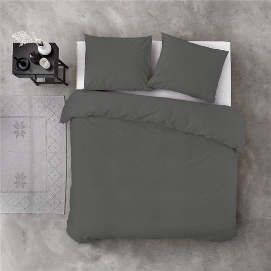 Byrklund Dekbedovertrek Sleep Softly - 140x220 - 100% Katoen - Off Black van Merkloos — afbeelding 3