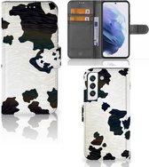 Mobiel Book Case Geschikt voor Samsung Galaxy S22 GSM Hoesje Koeienvlekken