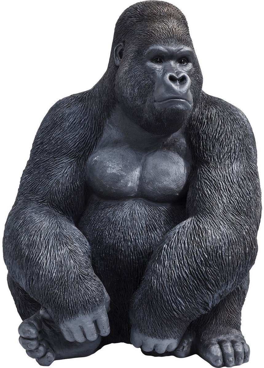 Kare Decofiguur Monkey Gorilla Side XL Black
