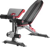 Tokuyi® Halterbank - Fitnessbank - Instelbare Fitnessbank - Opvouwbare Halterbank - Opvouwbare Fitnessbank - Bench Press - Trainingsbank - Fitness Bank - Fitness - Zwart/Rood