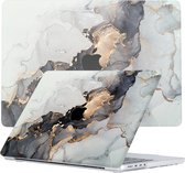 Lunso - cover hoes - Geschikt voor MacBook Pro 16 inch (2021-2023) - Marble Magnus - Vereist model A2485 / A2780 / A2991