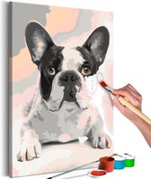 Doe-het-zelf op canvas schilderen - French Bulldog.