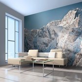 Fotobehangkoning - Behang - Vliesbehang - Fotobehang - Winter in de Alpen - 350 x 270 cm