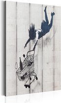 Schilderij - Shop Til You Drop by Banksy.