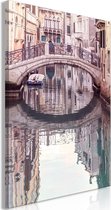 Schilderij - Noon in Venice (1 Part) Vertical.